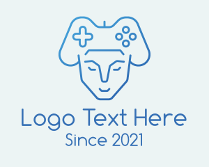 Blue Humanoid Gamer logo