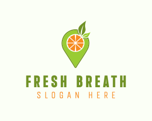 Fruit Location Pin logo design