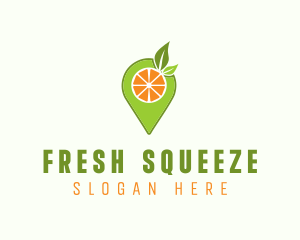 Fruit Location Pin logo design