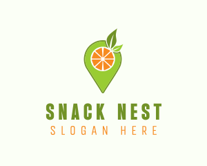 Fruit Location Pin logo design