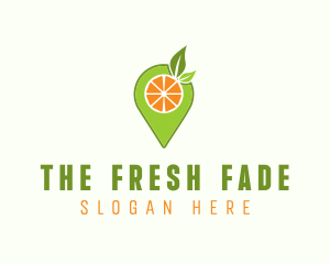 Fruit Location Pin logo design