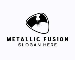 Metal Laser Industrial Machinery logo design