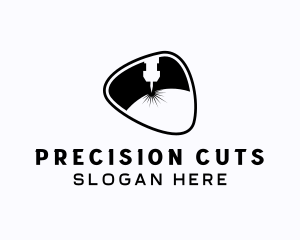 Metal Laser Industrial Machinery logo design