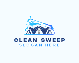 Pressure Washer Cleaning logo design