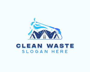 Pressure Washer Cleaning logo design