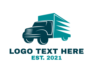 Driving Trailer Truck  logo