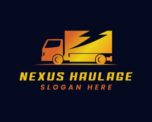 Transport Logistics Truck logo design