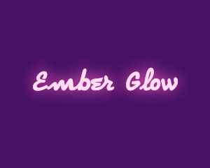 Pink Neon Lights Bar logo design