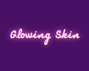 Pink Neon Lights Bar logo design