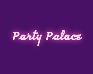 Pink Neon Lights Bar logo design