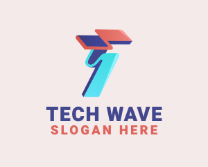 Modern Media Wave logo design