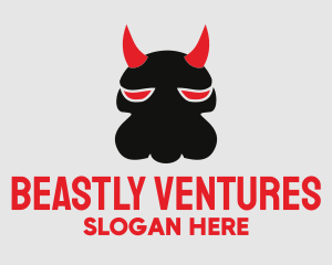 Evil Creature Horns  logo design