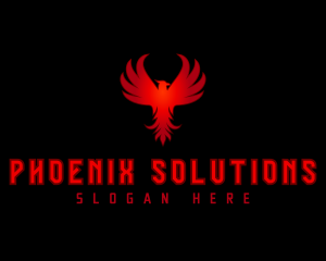 Phoenix Bird Wings logo design