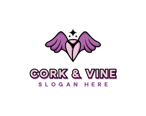 Sexy Stripper Wings logo design