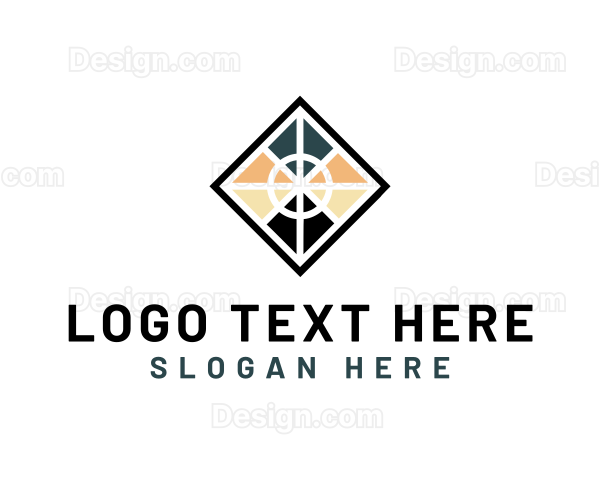 Floor Pavement Tile Pattern Logo