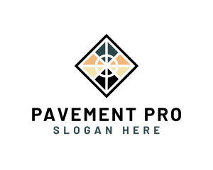 Floor Pavement Tile Pattern logo