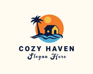 Beach House Island logo design