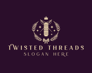 Royal Sewing Thread Needle  logo design