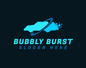 Automobile Bubble Cleaning logo design