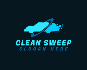 Automobile Bubble Cleaning logo design