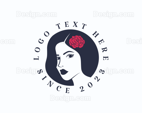 Beauty Woman Influencer Logo