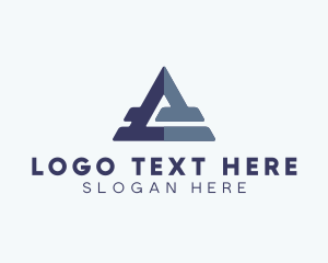 Triangle Company Letter A Logo