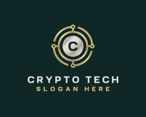 Cryptocurrency Finance Payment logo design