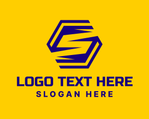 Modern Technology Hexagon Letter S logo