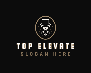 Gentleman Top Hat logo design