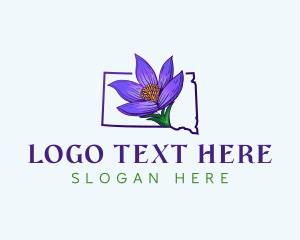 South Dakota Flower Botanical logo