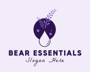 Lavender Essential Oil logo design