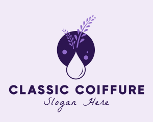 Lavender Essential Oil logo design