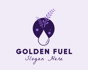 Lavender Essential Oil logo design