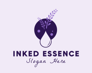 Lavender Essential Oil logo design