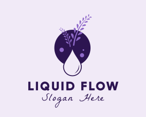 Lavender Essential Oil logo design