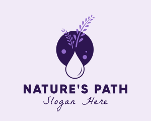 Lavender Essential Oil logo design