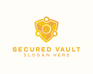 Cyber Security Shield logo design