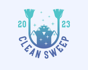 Gradient Home Cleaning logo design