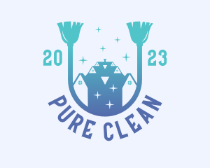 Gradient Home Cleaning logo design