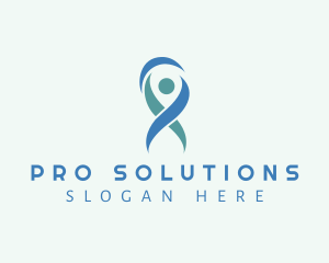 Abstract Person Ribbon  logo