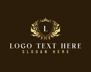 Elegant Shield Crown logo