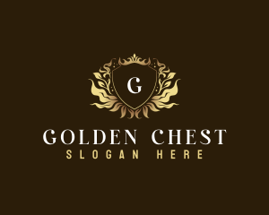 Elegant Shield Crown logo design