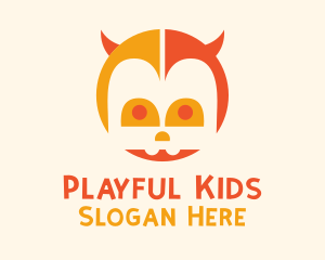 Kid Demon Character  logo design