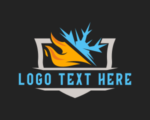 Flaming Snowflake Temperature logo