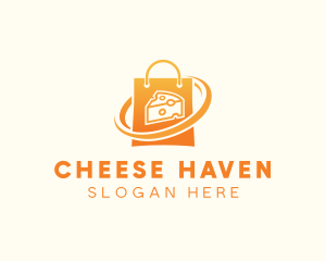 Cheese Shopping Bag logo design