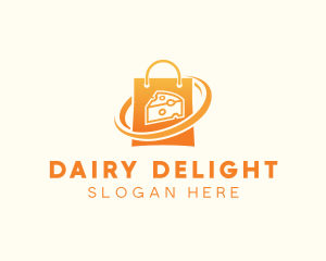 Cheese Shopping Bag logo design