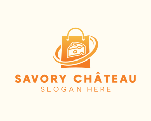 Cheese Shopping Bag logo design