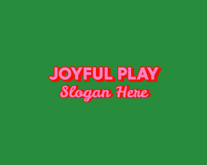 Holiday Bright Playful logo design