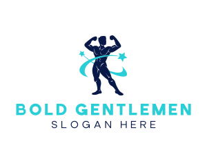 Fitness Masculine Man logo