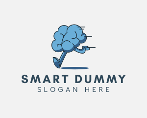 Running Brain Learning  logo design